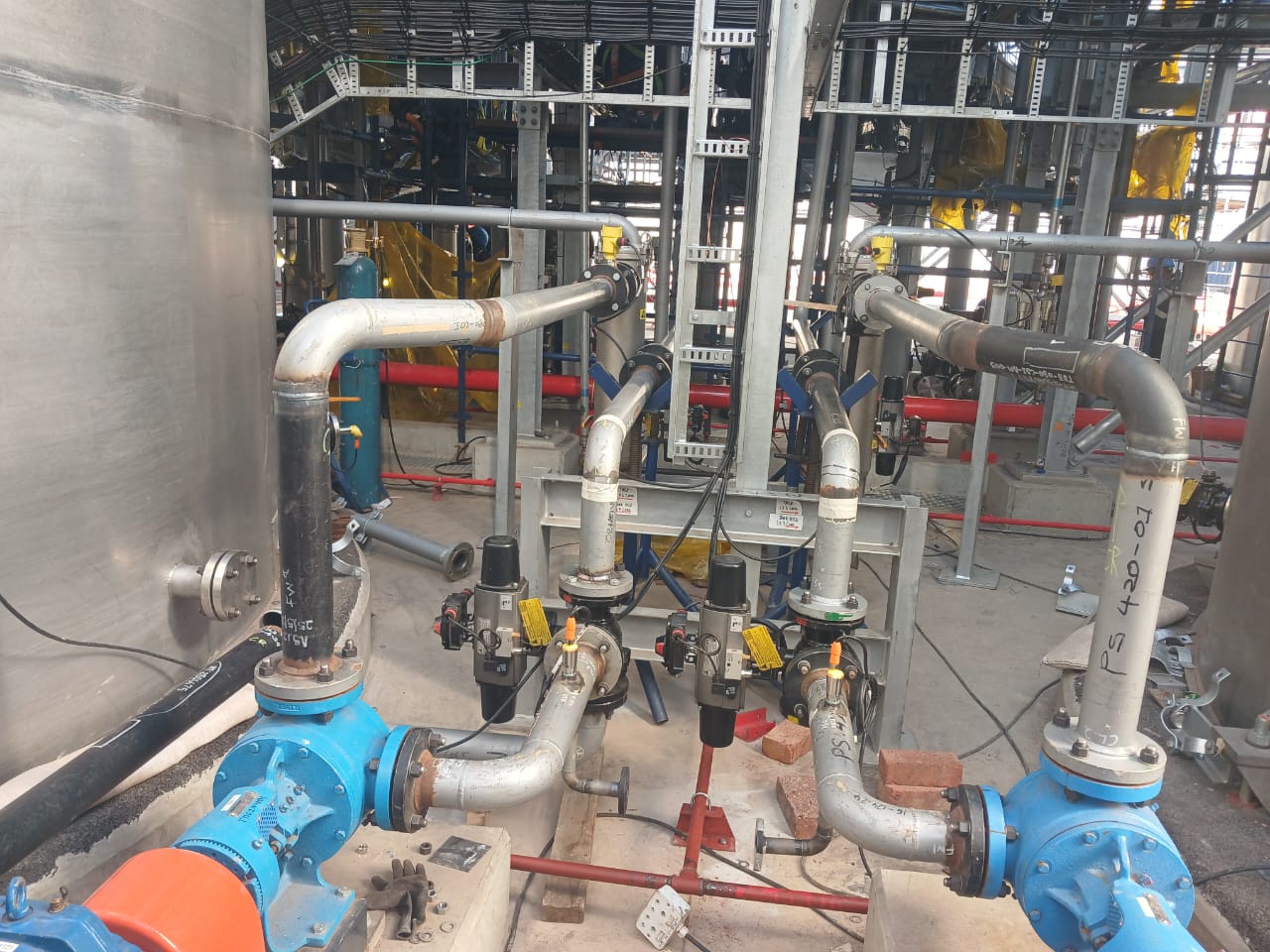 Pipework detail